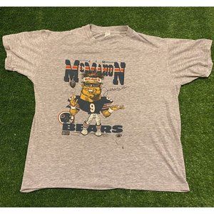 Women's Vintage 1980s Chicago Bears Jim McMahon player graphic t-shirt small